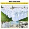 50PCS Stretch Spandex White Folding Chair Covers Room Celebrations Wedding